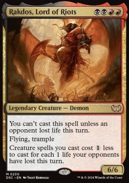 Rakdos, Lord of Riots - Commander: Duskmourn: House of Horror (Mythic) [DSC-230]