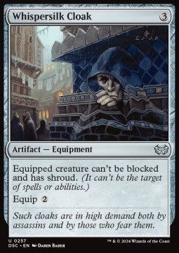 Whispersilk Cloak - Commander: Duskmourn: House of Horror (Uncommon) [DSC-257]