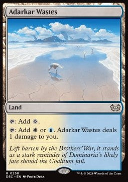 Adarkar Wastes - Commander: Duskmourn: House of Horror (Rare) [DSC-258]