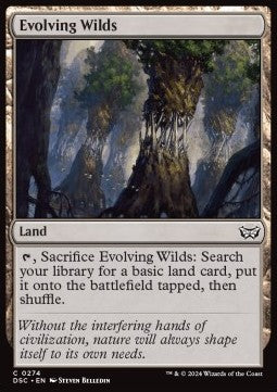 Evolving Wilds - Commander: Duskmourn: House of Horror (Common) [DSC-274]