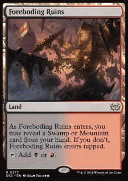 Foreboding Ruins - Commander: Duskmourn: House of Horror (Rare) [DSC-277]