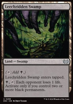Leechridden Swamp - Commander: Duskmourn: House of Horror (Uncommon) [DSC-286]