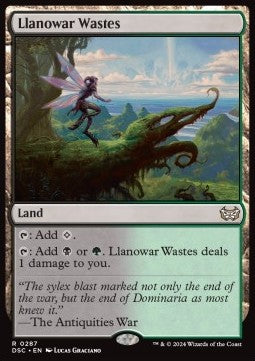 Llanowar Wastes - Commander: Duskmourn: House of Horror (Rare) [DSC-287]