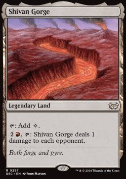 Shivan Gorge - Commander: Duskmourn: House of Horror (Rare) [DSC-297]