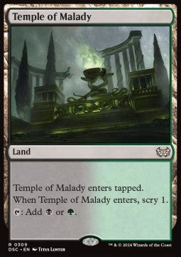 Temple of Malady - Commander: Duskmourn: House of Horror (Rare) [DSC-309]
