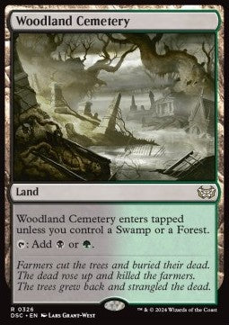 Woodland Cemetery - Commander: Duskmourn: House of Horror (Rare) [DSC-326]