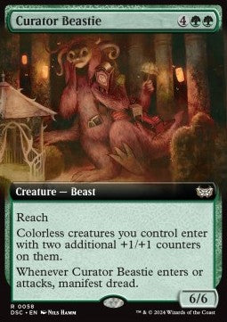 Curator Beastie - Commander: Duskmourn: House of Horror: Extras (Rare) [XDSC-58]