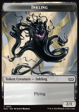 Inkling Token (WB 2/1) // Scarecrow Token (A 4/4) - Duskmourn: House of Horror: Tokens (Token) [TDSK-CT 21/23]