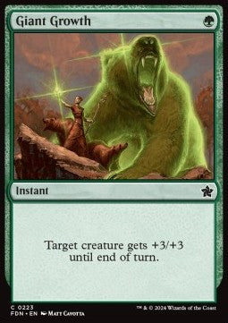 Giant Growth - Magic: The Gathering Foundations (Common) [FDN-223]