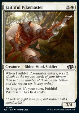Faithful Pikemaster - Foundations Jumpstart (Common) [J25-3]
