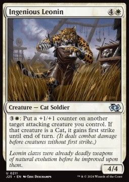 Ingenious Leonin - Foundations Jumpstart (Uncommon) [J25-211]