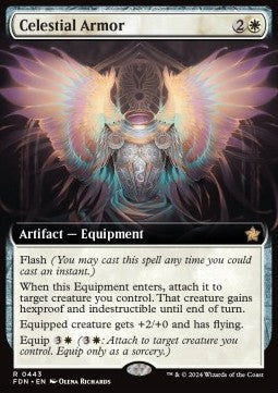 Celestial Armor (V.3) - Magic: The Gathering Foundations: Extras (Rare) [XFDN-443]