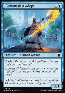 Elementalist Adept - Magic: The Gathering Foundations (Common) [FDN-36]