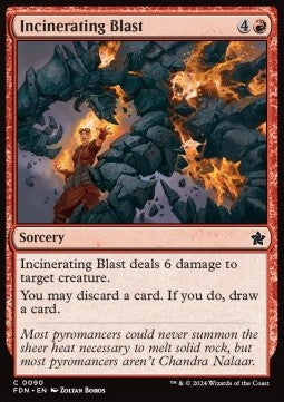 Incinerating Blast - Magic: The Gathering Foundations (Common) [FDN-90]