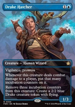 Drake Hatcher (V.1) - Magic: The Gathering Foundations: Extras (Rare) [XFDN-306]