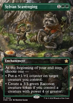 Sylvan Scavenging (V.1) - Magic: The Gathering Foundations: Extras (Rare) [XFDN-342]