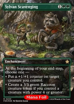 Sylvan Scavenging (V.2) - Magic: The Gathering Foundations: Extras (Rare) [XFDN-403]