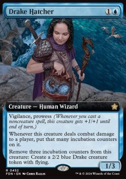 Drake Hatcher (V.3) - Magic: The Gathering Foundations: Extras (Rare) [XFDN-452]