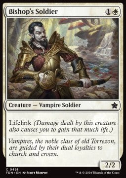 Bishop's Soldier - Magic: The Gathering Foundations: Beginner Box (Common) [BFDN-491]