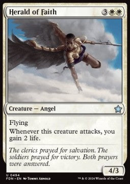 Herald of Faith - Magic: The Gathering Foundations: Beginner Box (Uncommon) [BFDN-494]