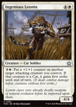 Ingenious Leonin - Magic: The Gathering Foundations: Beginner Box (Uncommon) [BFDN-495]