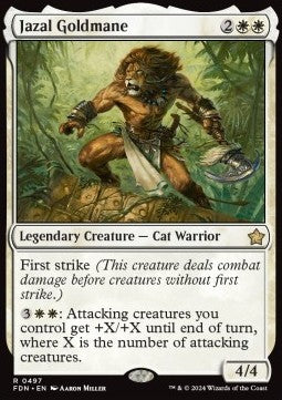 Jazal Goldmane - Magic: The Gathering Foundations: Beginner Box (Rare) [BFDN-497]