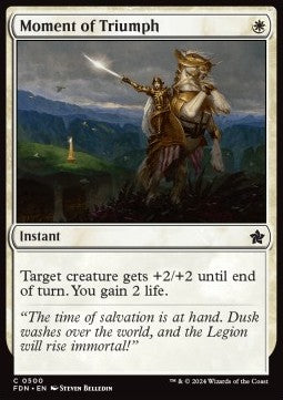 Moment of Triumph - Magic: The Gathering Foundations: Beginner Box (Common) [BFDN-500]