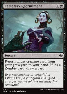 Cemetery Recruitment - Magic: The Gathering Foundations: Beginner Box (Common) [BFDN-517]