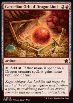Carnelian Orb of Dragonkind - Magic: The Gathering Foundations: Beginner Box (Common) [BFDN-534]