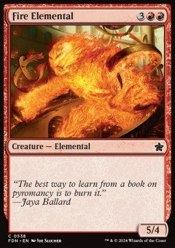 Fire Elemental - Magic: The Gathering Foundations: Beginner Box (Common) [BFDN-538]