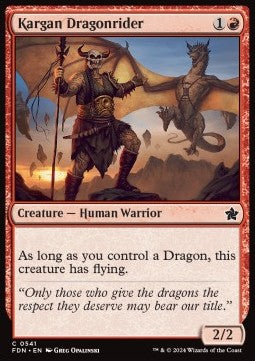 Kargan Dragonrider - Magic: The Gathering Foundations: Beginner Box (Common) [BFDN-541]