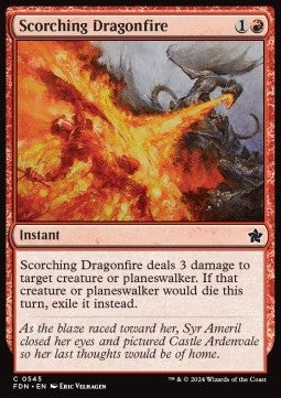 Scorching Dragonfire - Magic: The Gathering Foundations: Beginner Box (Common) [BFDN-545]