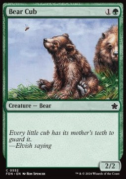 Bear Cub - Magic: The Gathering Foundations: Beginner Box (Common) [BFDN-552]