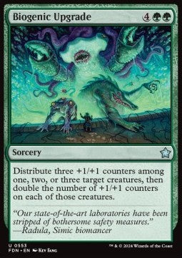 Biogenic Upgrade - Magic: The Gathering Foundations: Beginner Box (Uncommon) [BFDN-553]