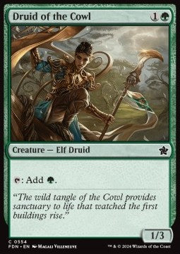 Druid of the Cowl - Magic: The Gathering Foundations: Beginner Box (Common) [BFDN-554]