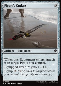 Pirate's Cutlass - Magic: The Gathering Foundations: Beginner Box (Common) [BFDN-563]