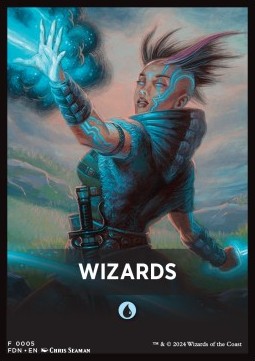 Beginner Box Theme Card: Wizards - Magic: The Gathering Foundations: Beginner Box (Tip Card) [BFDN-F05]