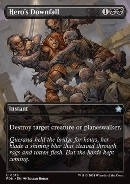 Hero's Downfall - Magic: The Gathering Foundations: Extras (Uncommon) [XFDN-319]