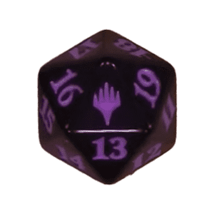 Magic: The Gathering Foundations: Beginner Box D20 Die (Purple) - Magic: The Gathering Foundations