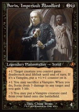Sorin, Imperious Bloodlord (V.2) - Innistrad Remastered: Extras (Mythic) [XINR-476]