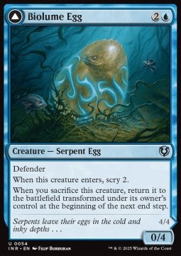 Biolume Egg // Biolume Serpent - Innistrad Remastered (Uncommon) [INR-54]