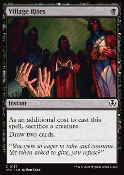 Village Rites - Innistrad Remastered (Common) [INR-137]