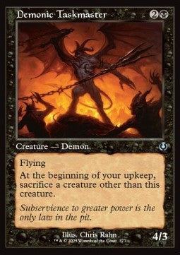 Demonic Taskmaster - Innistrad Remastered: Extras (Uncommon) [XINR-377]
