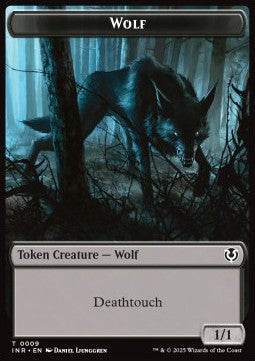 Wolf Token (B 1/1) // Wolf Token (G 2/2) - Innistrad Remastered: Tokens (Token) [TINR-T 9/18]