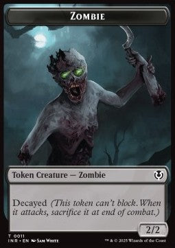 Zombie Token (B 2/2 Decayed) // Zombie Token (B */*) - Innistrad Remastered: Tokens (Token) [TINR-T 11/12]