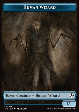 Human Wizard Token (U 1/1) // Jace, Unraveler of Secrets Emblem - Innistrad Remastered: Tokens (Token) [TINR-T 5/25]