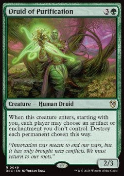 Druid of Purification - Commander: Aetherdrift (Rare) [DRC-49]
