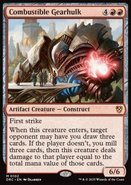 Combustible Gearhulk - Commander: Aetherdrift (Mythic) [DRC-102]