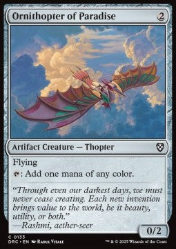 Ornithopter of Paradise - Commander: Aetherdrift (Common) [DRC-133]