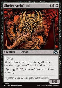 Shefet Archfiend - Aetherdrift (Uncommon) [DFT-104]